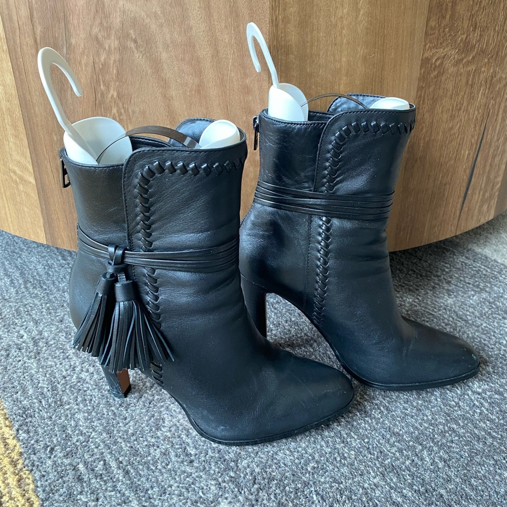 COACH Jessie black leather bootie